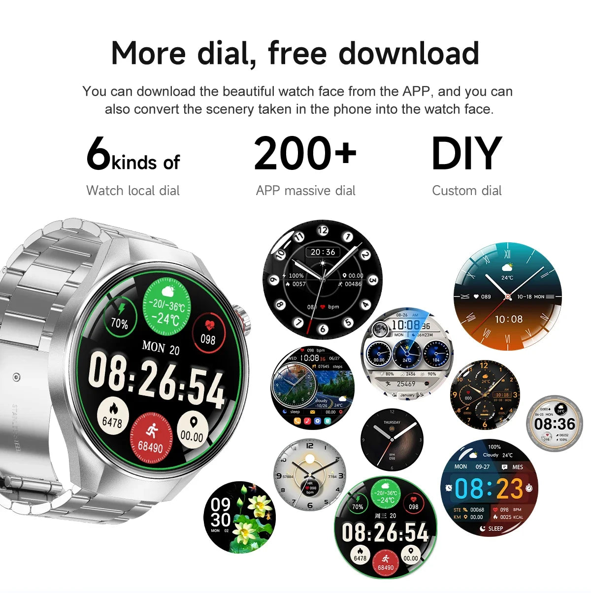 2025 New Originl Watch G5 PlUS Smart Watch 1.75" HD AMOLED Screen GPS track Heart Rate Bluetooth Call Compass Smartwatch for Men