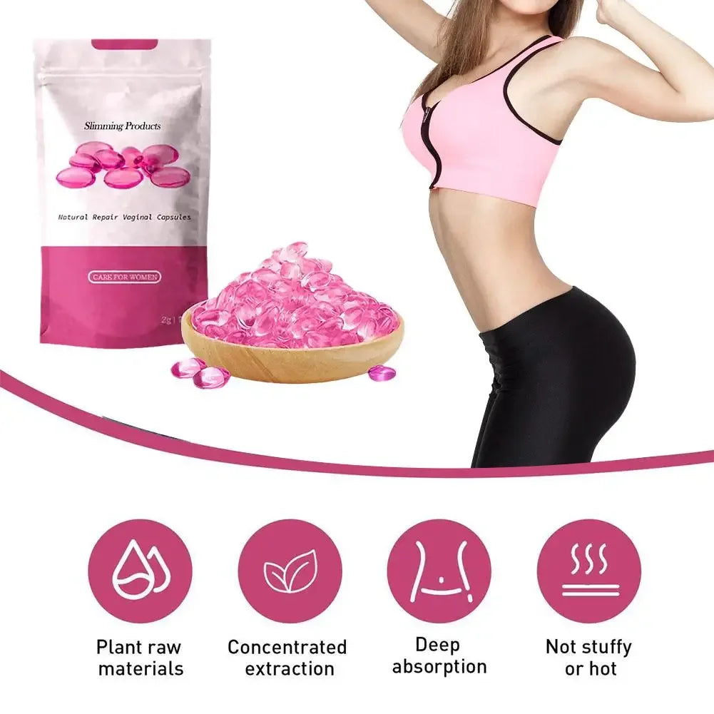 Anti-Itch Detox Slimming Capsules Vaginal Tightening Shrink Fat Burning Flat Belly Cleaning Feminine Hygiene Weight Loss Capsule