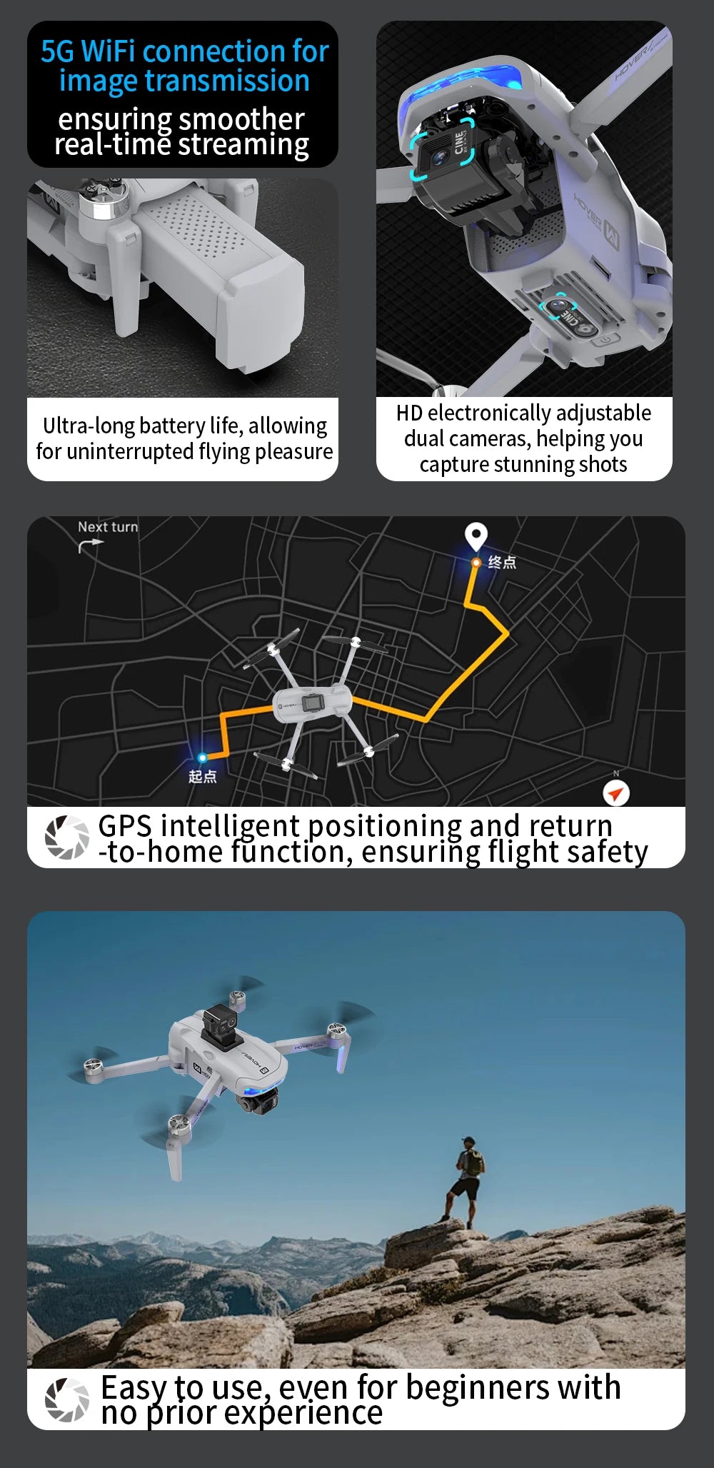 X40 PRO GPS Drone 8K HD Camera 3-axis gimbal Aerial Photography 5G WIFI Brushless Avoid Obstacles FPV Fishing Dron RC Quadcopter