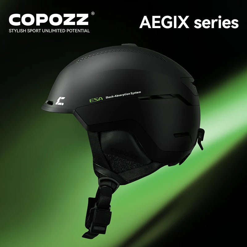 COPOZZ Winter Ski Helmet One-piece Adult Universal Snow Helmet Skating Ski Snowboard Outdoor Sports Helmets with RECCO Reflector