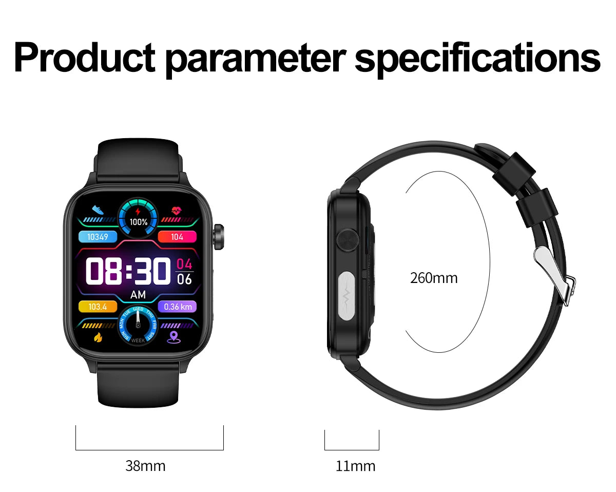 2025 New For XIAOM1 ECG+PPG Blood Fat Uric Acid Health Smartwatch Men Women Heart Rate Blood Pressure Bluetooth Call Smart Watch