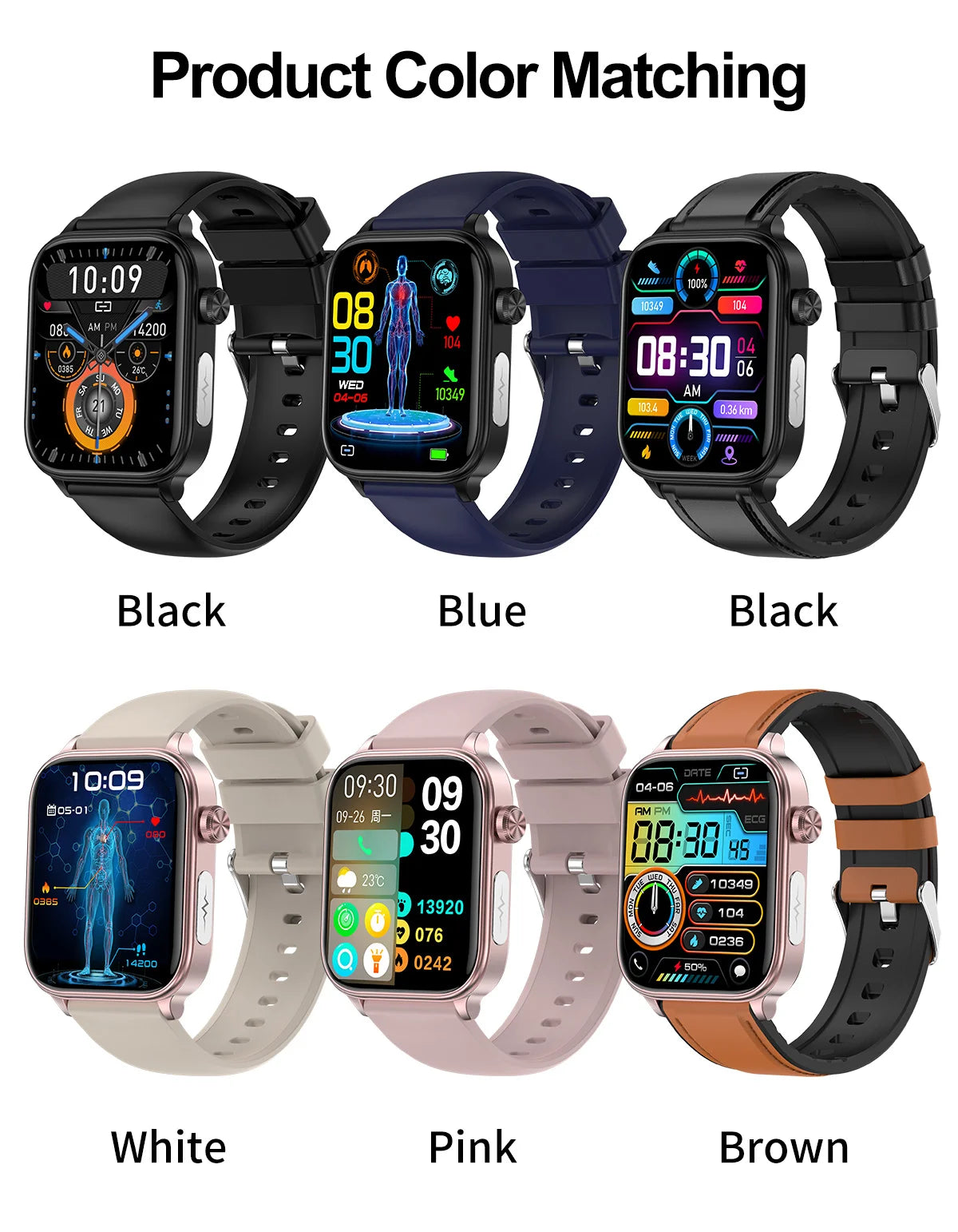 2025 New For XIAOM1 ECG+PPG Blood Fat Uric Acid Health Smartwatch Men Women Heart Rate Blood Pressure Bluetooth Call Smart Watch