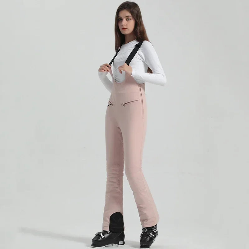 Winter New Skiing Pants 2025 Female Slim Snow Trousers Women Sport Windproof Ski Overalls Outdoor Mountain Snowboard Jumpsuits