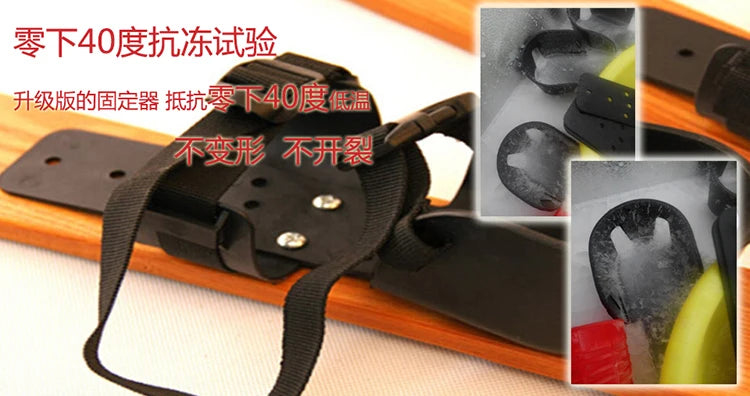 лыжи Fashion High Quality Log Manchurian Ash Ski Double Board Adults and Children Wooden Ski/Snowboard Skis