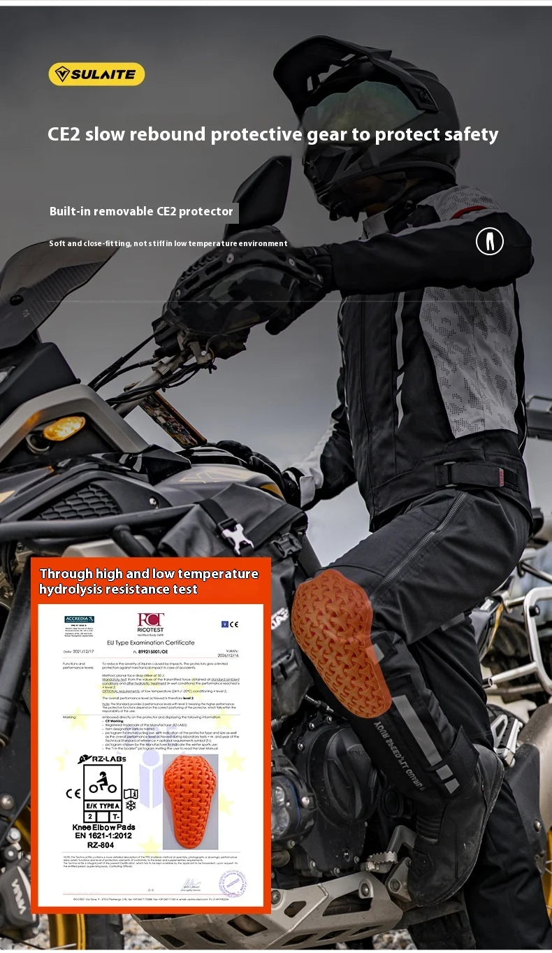 Motorcycle Riding Pants Quick Take Off Waterproof Windproof Thermal Protective Pants For Men And Women Winter Warm Racing Pants