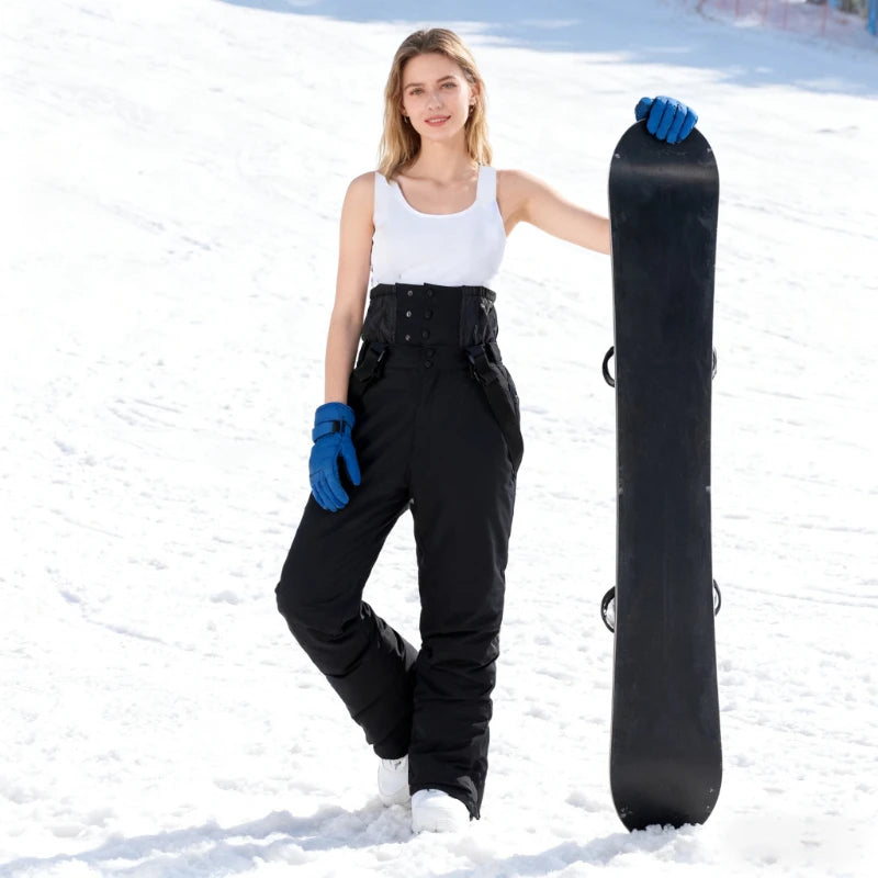 New Winter Ski Pants Men Outdoor Windproof Waterproof Warm Work Pants Women Single Board Breathable Loose Sports Snow Pants