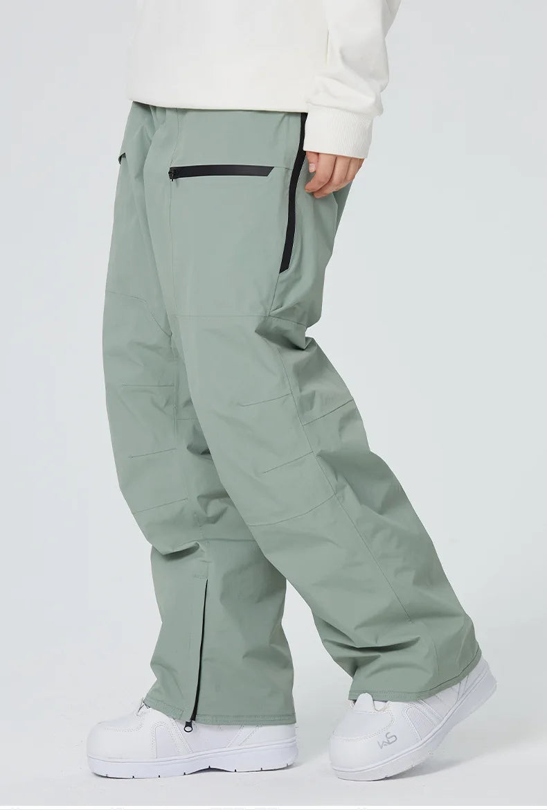 SEARIPE Premium Full-Tape Seam Ski Pants for Men & Women - Waterproof Windproof Insulated Snowboard Pants with Thermal Lining