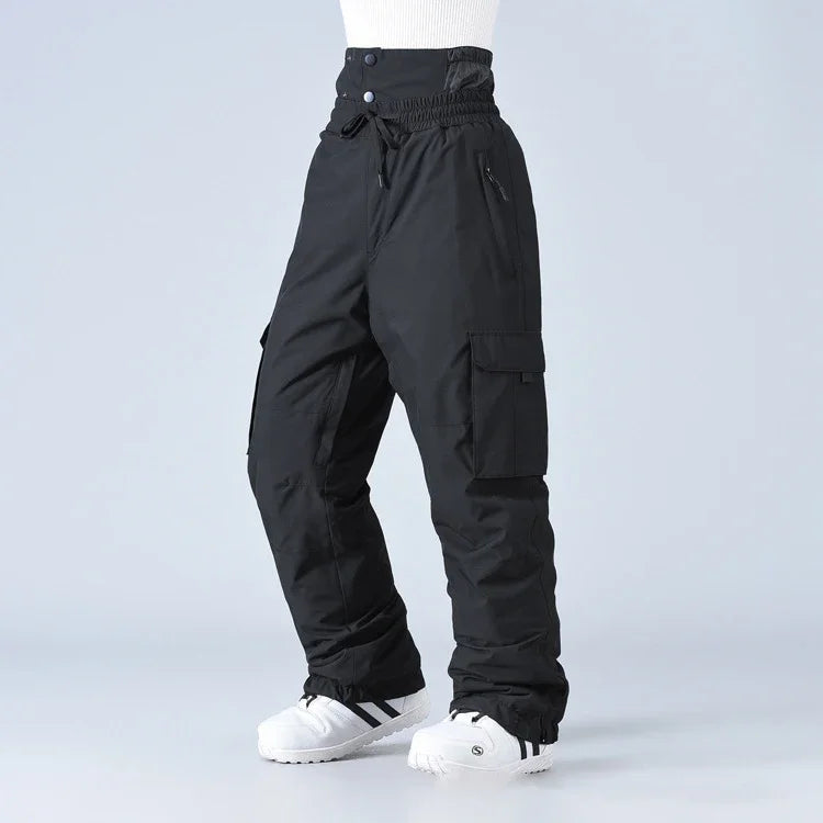 New Winter Ski Pants Men Outdoor Windproof Waterproof Warm Work Pants Women Single Board Breathable Loose Sports Snow Pants
