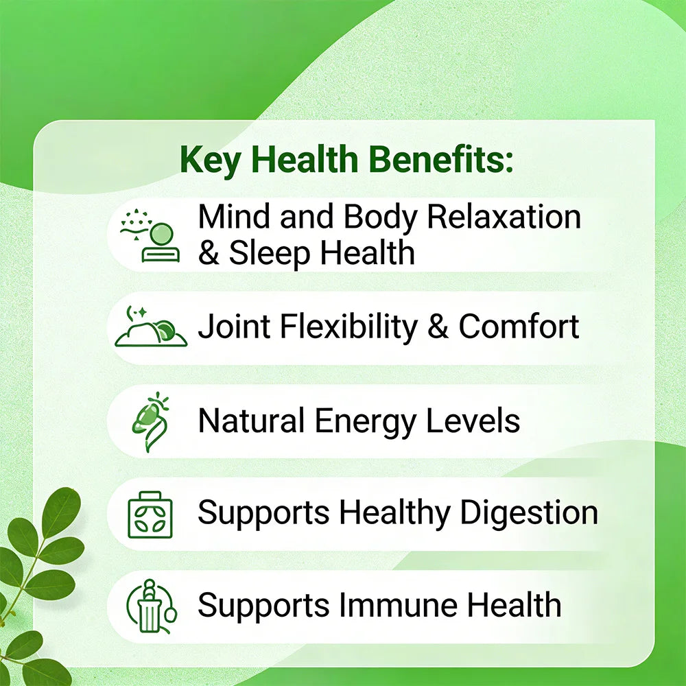 Moringa Capsules - Pure Moringa Powder, Energy, Skin, Immune & Gut Health, Antioxidants, Essential Vitamins & Amino Acids