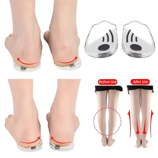 Silicone Orthopedic Insoles for Feet O/X Leg Type Valgus Varus Correction Plantar Fasciitis Gel Insole Magnet Massage Foot Care