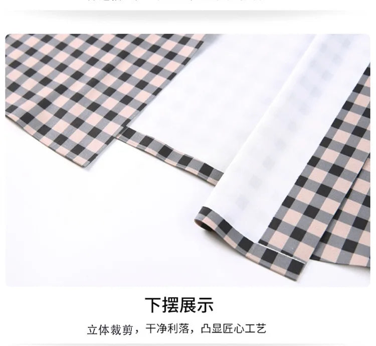 High End Man's Plaid Shirts Non-iron Business Fashion Leisure Tops Luxurious Male Short Sleeve Summer Quality Thin Shirt for Men