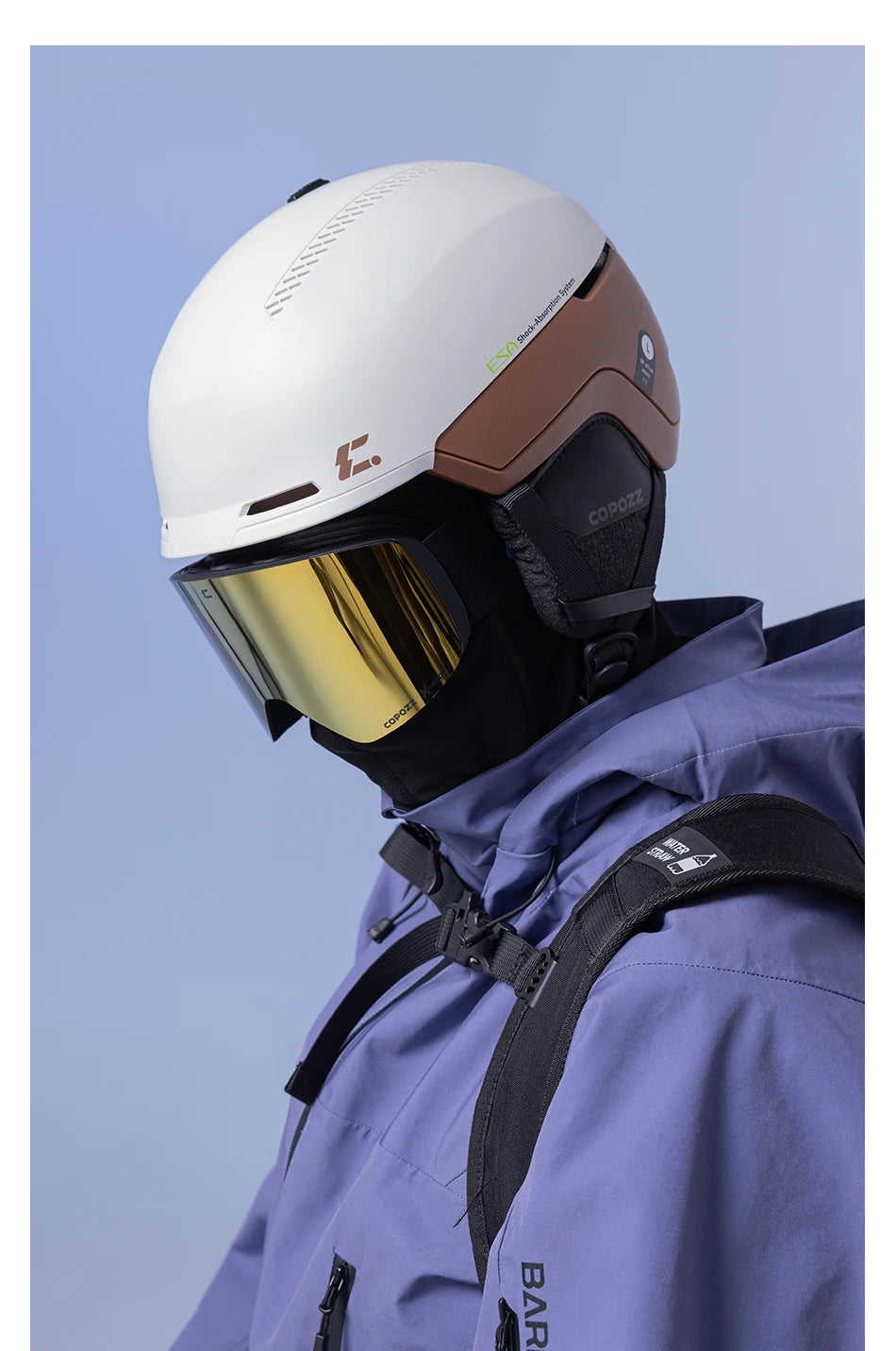 COPOZZ Winter Ski Helmet One-piece Adult Universal Snow Helmet Skating Ski Snowboard Outdoor Sports Helmets with RECCO Reflector