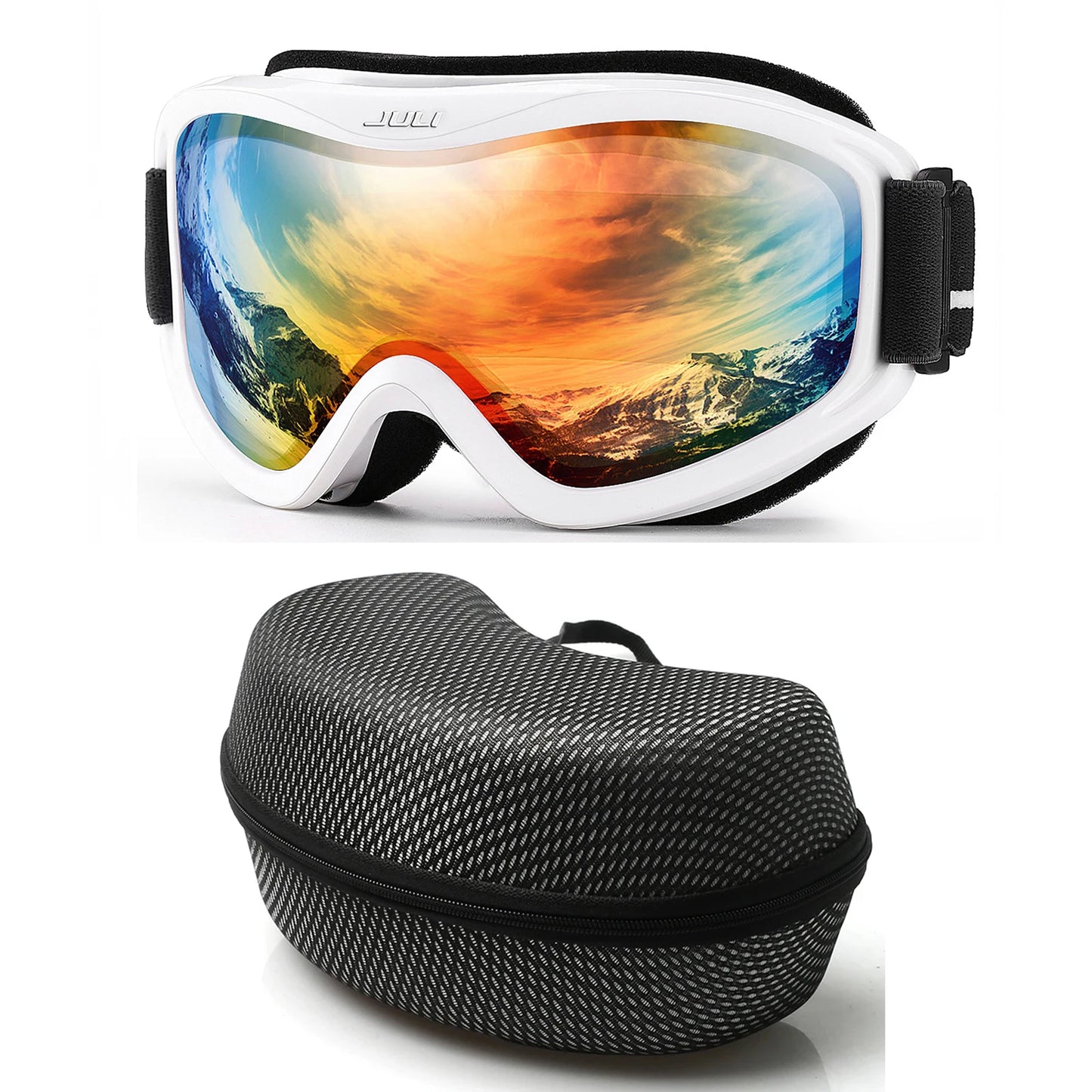 MAXJULI Professional Ski Goggles Double Layer Anti-Fog UV400 Lens Snowboarding Snow Winter Sports Goggles for Men Women BBS