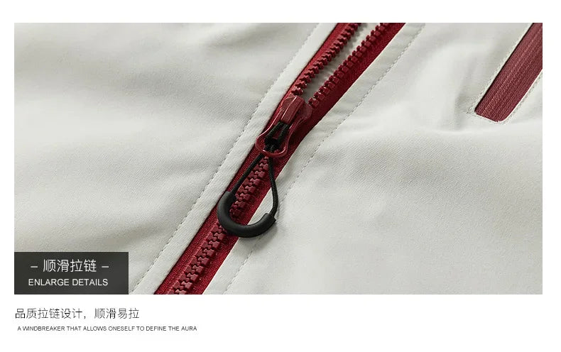 Gorpcore Waterproof Jacket Mens Couple's Ski Oversized Zipper Pocket Windbreaker Autumn High Quality Travel Camping Hooded Coats