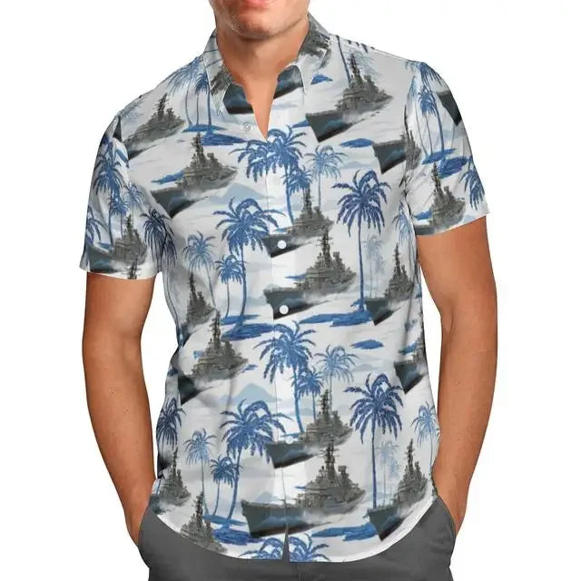 Extra-large streetwear 3d anime green short-sleeved Hawaiian shirt for men, beach summer 5xl for social men