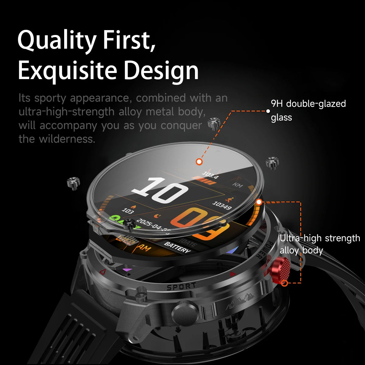 New T-Rex3 Ultra 1100mAh Battery Smart Watch GPS Track Compass IP69K Waterproof Sports tracker Outdoors Military Smartwatches