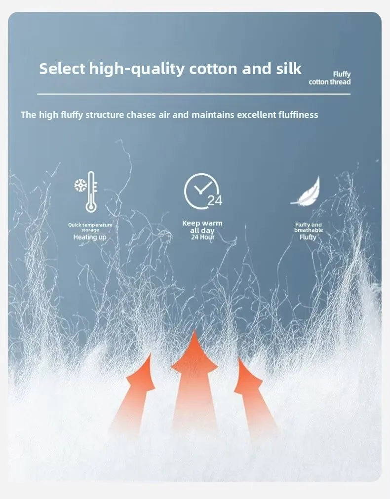 2025 New Men's Winter Coat Thickened and Warm Loose Cotton Jacket Outdoor Ski Jacket Padded Jacket