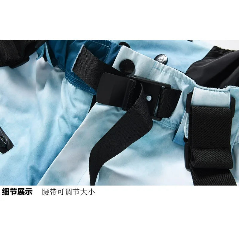 Windproof Outdoor Sport Trousers for Men and Women, Alpine Overalls, Waterproof Ski Pants, Warm Overalls, Big Ski Pants, Mountai