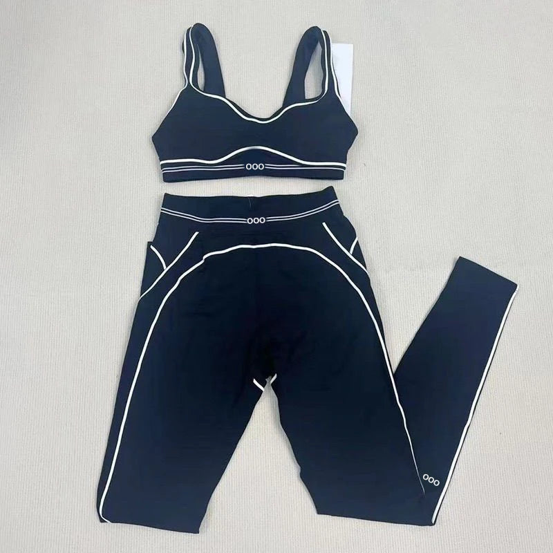 2026 Women's Summer Yoga Exercise Tank Top and Fitness Pants Comfortable Breathable Two Piece Set