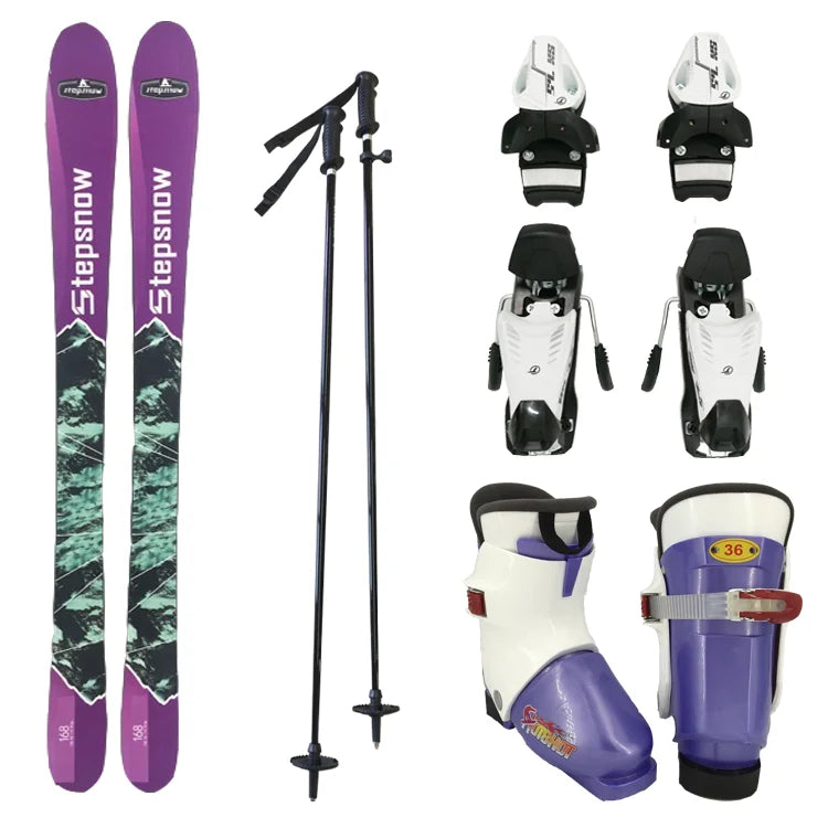 Carbon Skis Set Snow Binding Snow Boots Shoes High Quality Normal Norml Ski Adult Speed Ski