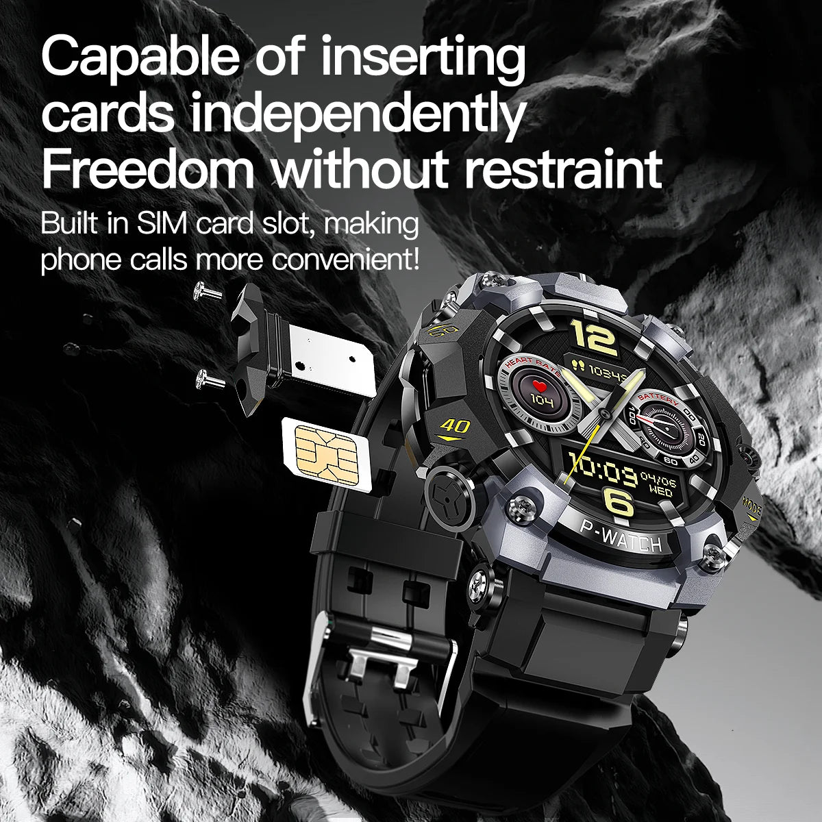 Q668 Smartwatch Android 10.0 Smart Watches With 1.95 inch Amoled Larger Screen insert 4g/5g Sim Card GPS WIFI IP68 Waterproof