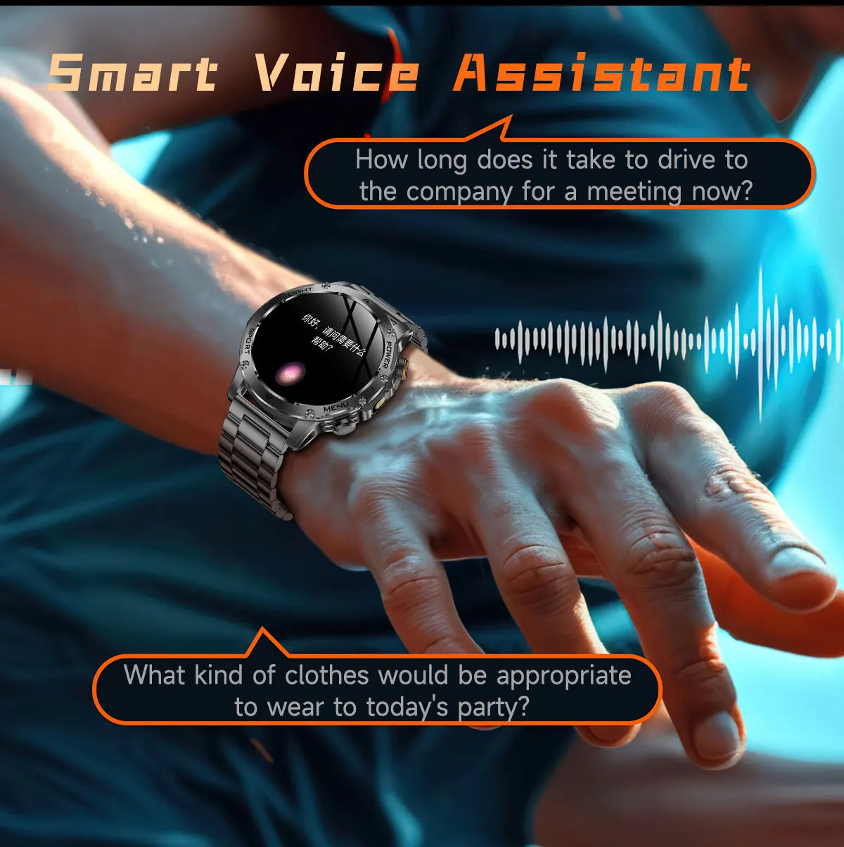 2025 Men 1.7-inch AMOLED Screen Smart Watch 1000mAh Battery Heart Rate Bluetooth Call NFC GPS Tracker Sports Fitness Watches New