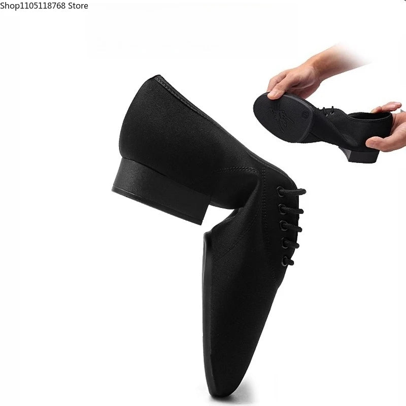 Mens Dance Shoes  Outdoor Indoor Ballroom Waltz Dance Shoes Adult Black Tango Jazz Modern Dance Shoes