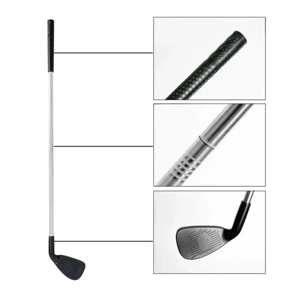 Sports Plastic Metal Golf Long Putter Silver Black Detachable Fitness Golf Toys Golf Games