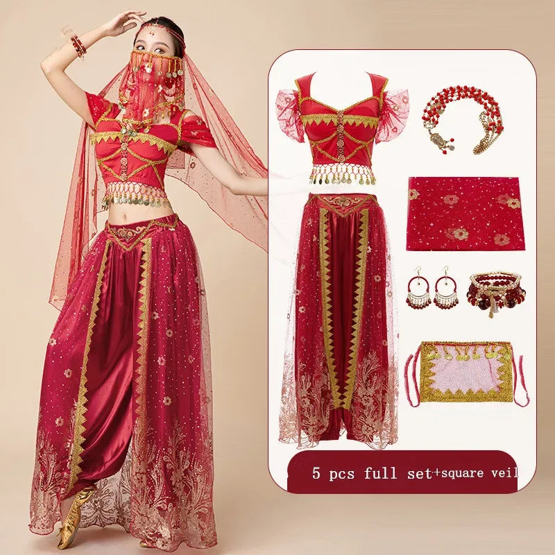 Belly Dance Dress Jasmine Princes Cosplay Dresses Han and Tang Chinese Style Cos Costume Girls female Belly Dance Outfits