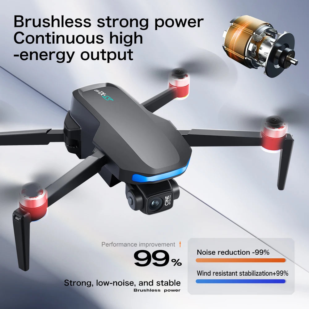 New S-X1 MAX GPS Drone Professional 8K Camera 3-axis Gimbal Aerial FPV Brush with Large Screen Remote Control Folding Quadcopter