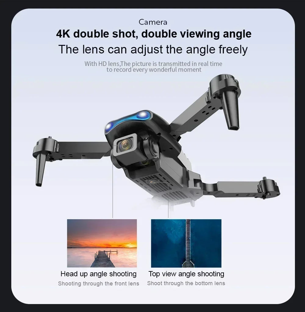 E99 Pro Drone With 4K Dual Camera Wifi Optical Flow And Obstacle Avoidance For Aerial Photography Quadcopter For Birthday Gift ﻿
