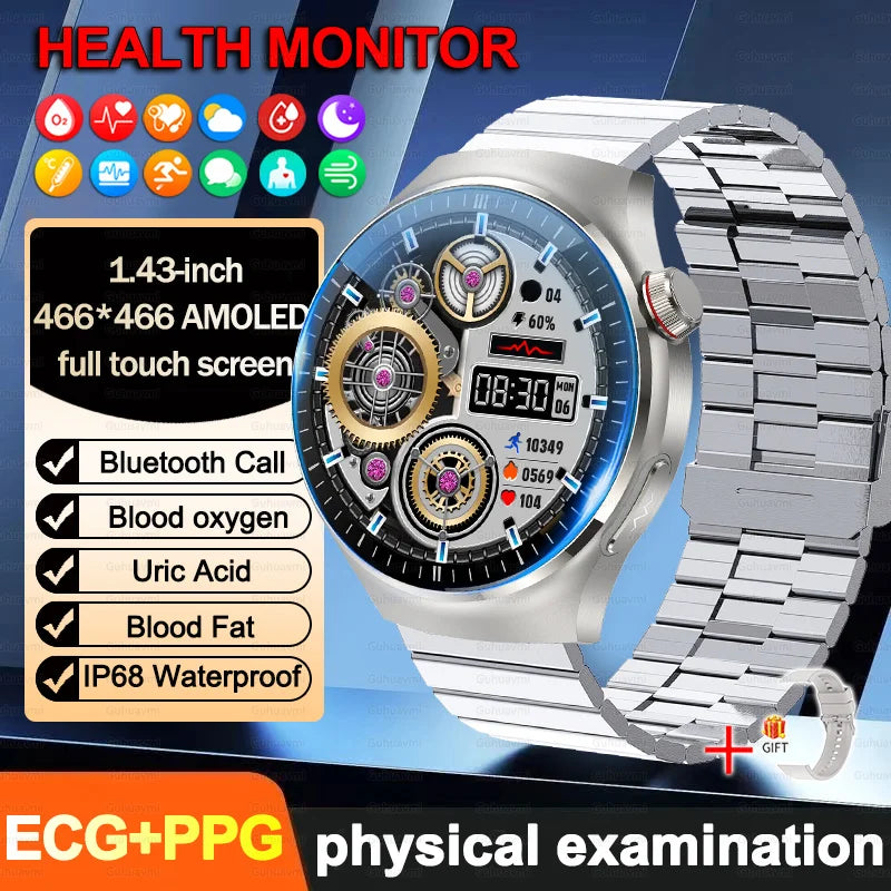 2026New high-end Smart Watch Men Women Health Measurement Blood Oxygen Bp physical examination call exercise ECG Smartwatch Man