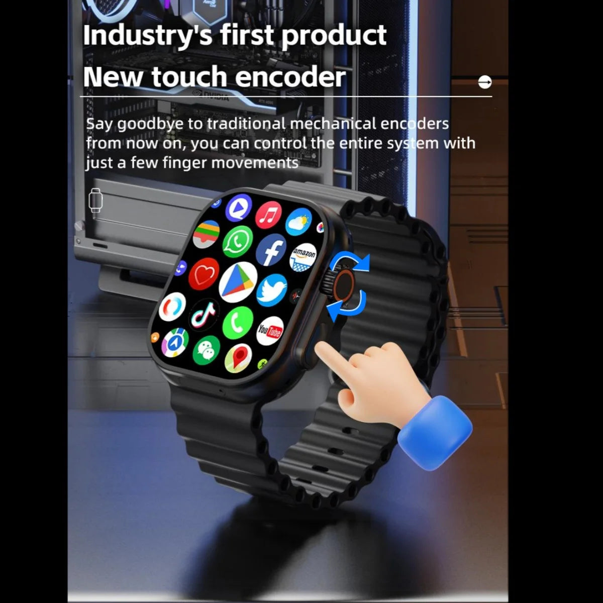 S11 Ultra Smart Watch 2.26 inch Amoled 490*580 Smartwatch With 4G 5G LTE Sim Card Touch encoder GPS precise position 2000Mah