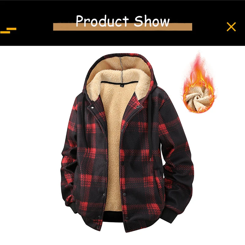 Spring Autumn Men Outdoor Leisure Windbreak Hooded Jacket Men Fleece Warm Solid Color Fashion Brand Jacket Coat Male Clothing