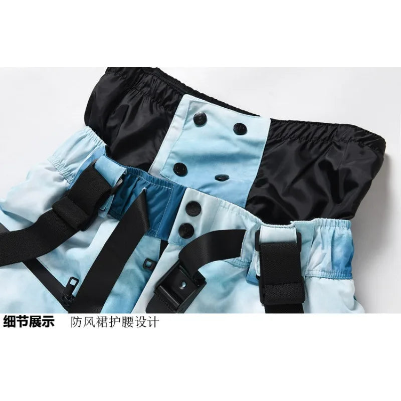 Windproof Outdoor Sport Trousers for Men and Women, Alpine Overalls, Waterproof Ski Pants, Warm Overalls, Big Ski Pants, Mountai