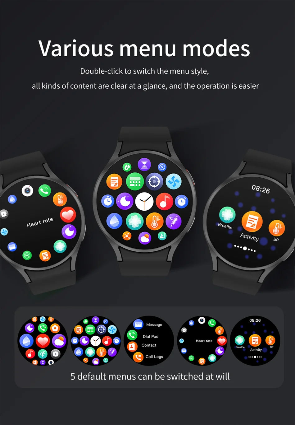 2025 New Bluetooth Call Smart Watch 6 Classic Men AMOLED HD Screen AI Voice Assistant Bluetooth Call NFC GPS Smartwatch Women