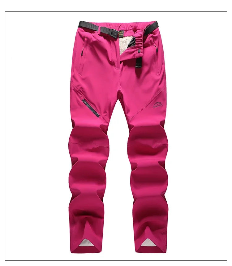 Winter Women Ski Pants Outdoor Windproof Waterproof  Warm 2 in 1 Snow Trousers  Female Ski Snowboard Pants Brand