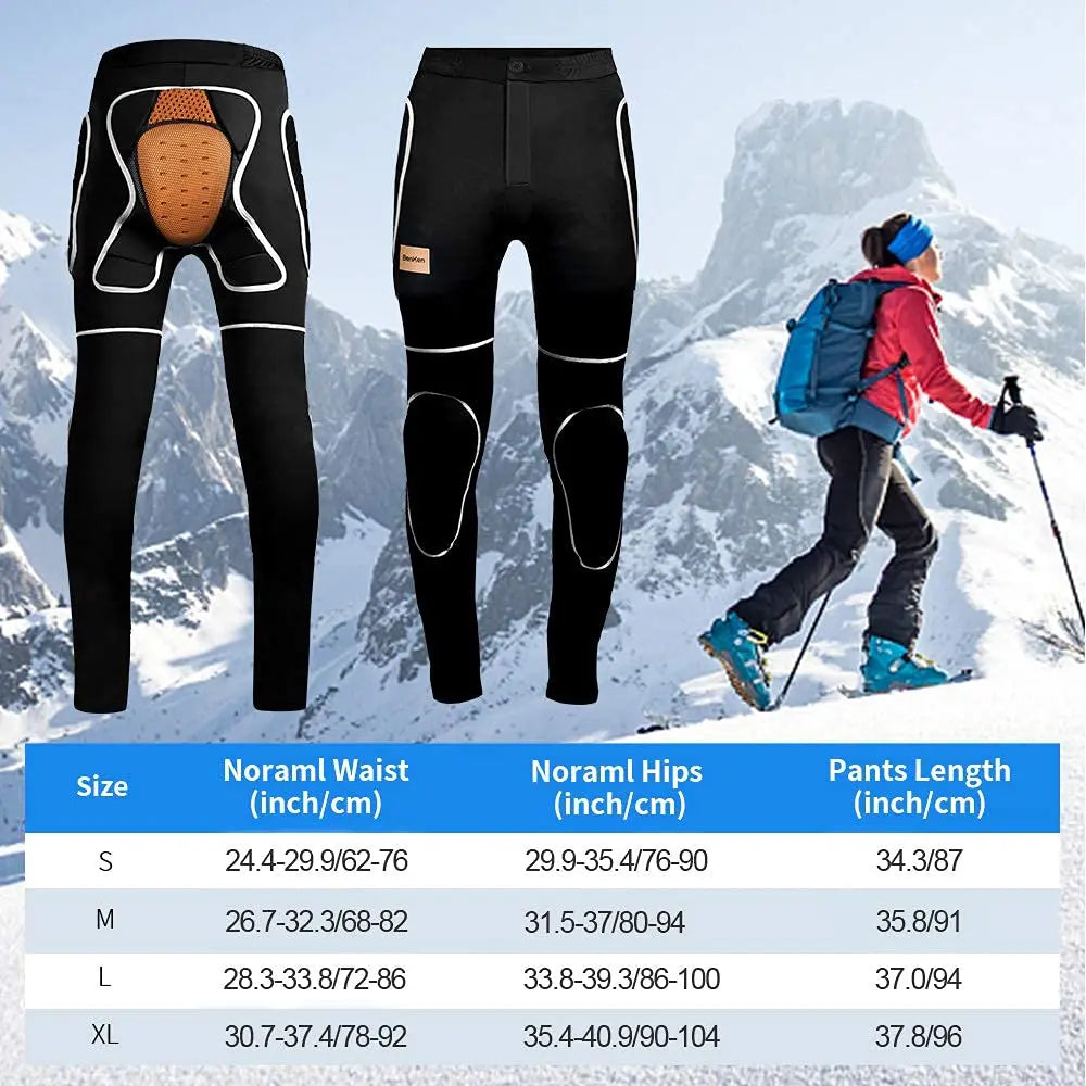 EVA Ski Padded Pants Knee Hip Pads Skiing Protection Pad Pants Women Man Winter Pants for Snowboard Motorcycle Skating