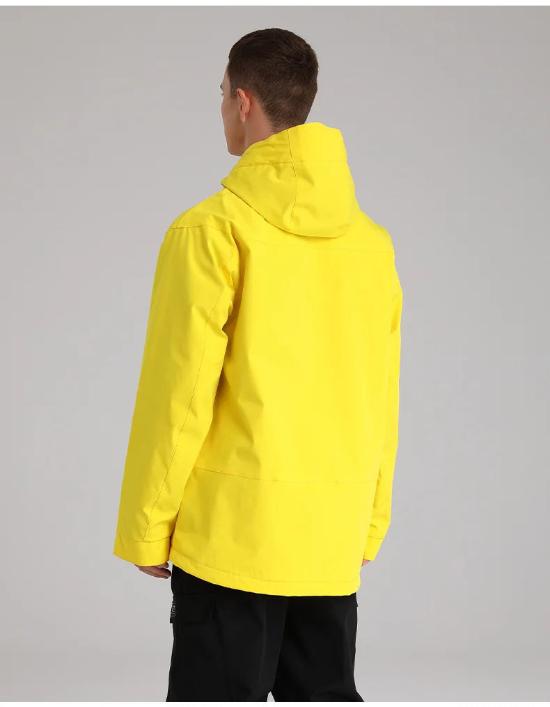 SEARIPE Winter Men Women Hooded Ski Jacket Waterproof Breathable Warm Snowboarding Coats Male And Female Outdoor Skiing Tops