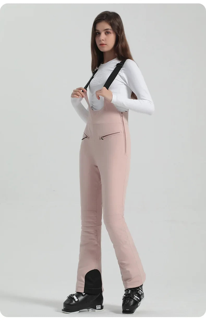 Winter New Skiing Pants 2025 Female Slim Snow Trousers Women Sport Windproof Ski Overalls Outdoor Mountain Snowboard Jumpsuits