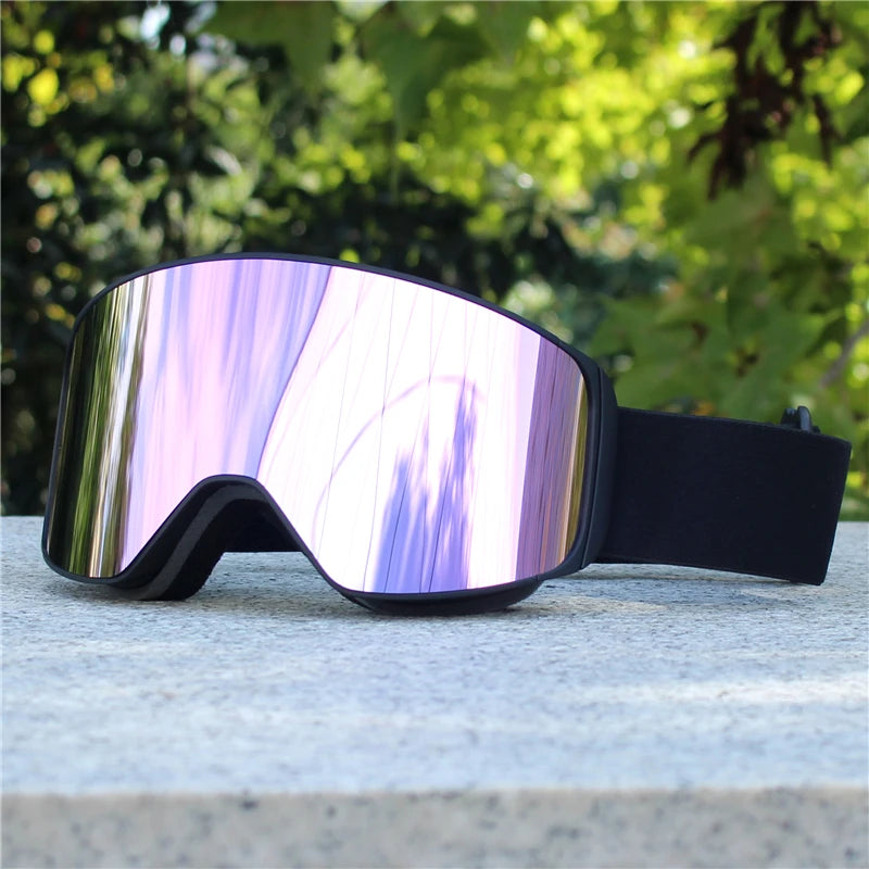 Magnetic Lens Snow Goggles Double Layer Anti-Fog UV Protection for Skiing Snowboarding High-definition Clarity Unisex Skiing