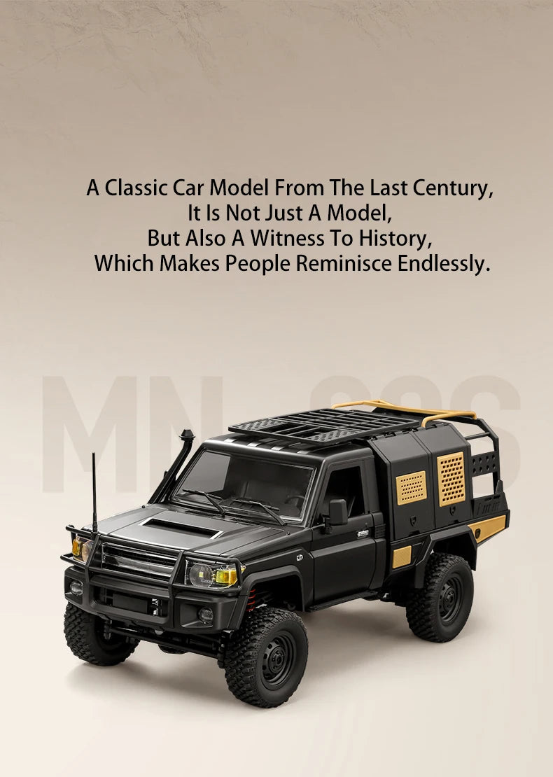 MN82S RC Crawler 1/12 Full Scale LC79 RC Pickup Short Truck 4WD Remote Control Climbing Off-road Car Toys for Kids Adults Gifts