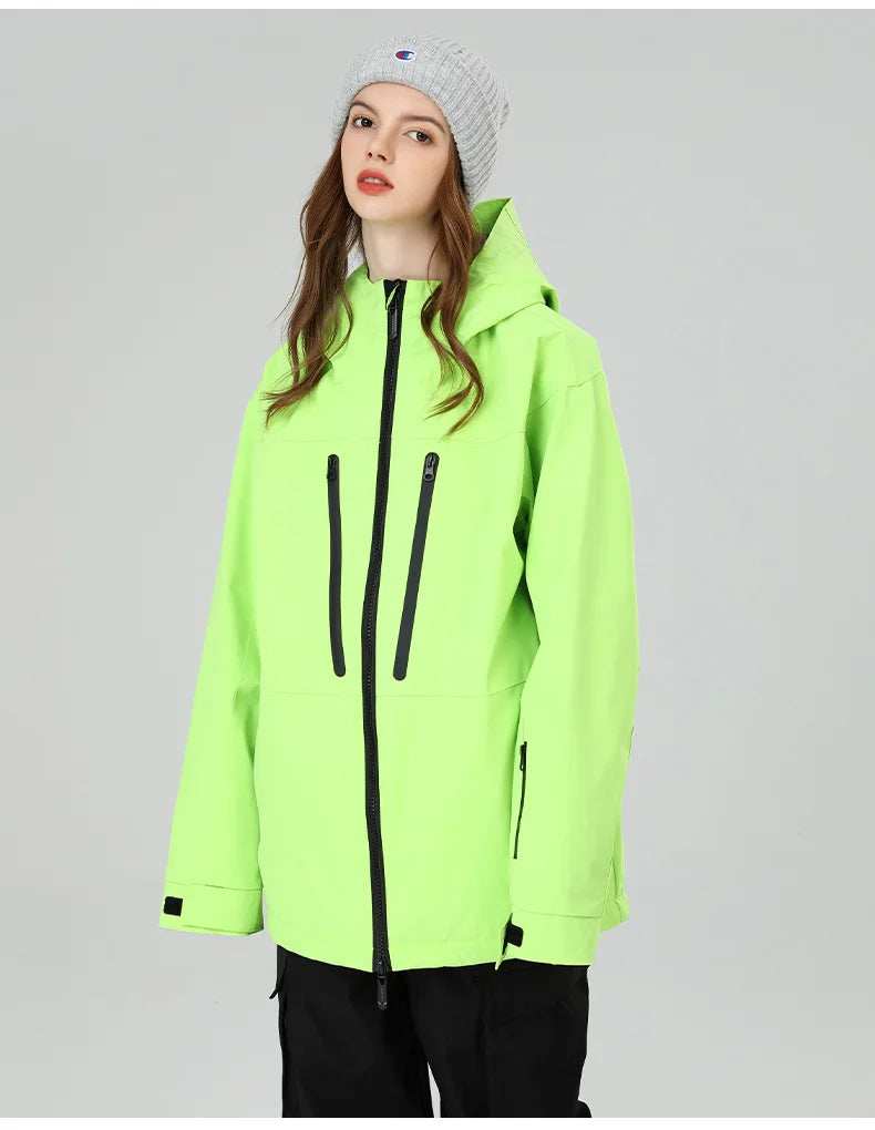 SEARIPE Winter Men Women Hooded Ski Jacket Waterproof Breathable Warm Snowboarding Coats Male And Female Outdoor Skiing Tops