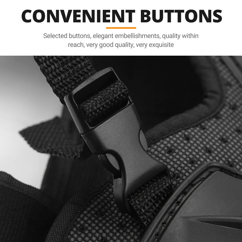 Kid's Motorcycle Armor Vest Protection Motocross Body Armor Jacket Protective Armors Riding Kneepads Moto Full Armor Children