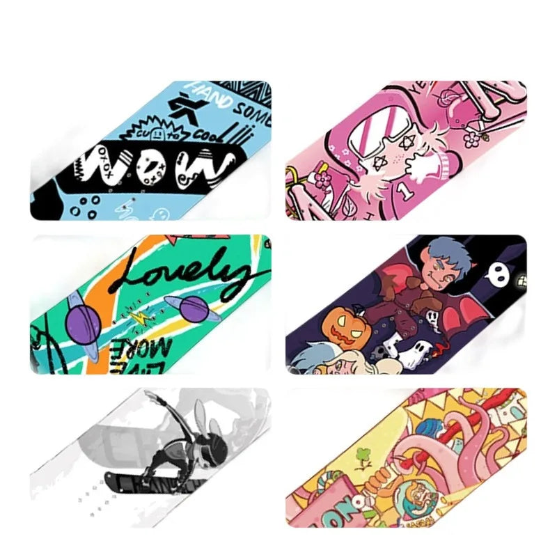 Children's All-Mountain Snowboard 80-120cm, Light Poplar Core Twin Symmetric for Beginner/Advanced Kids & Boys Girls