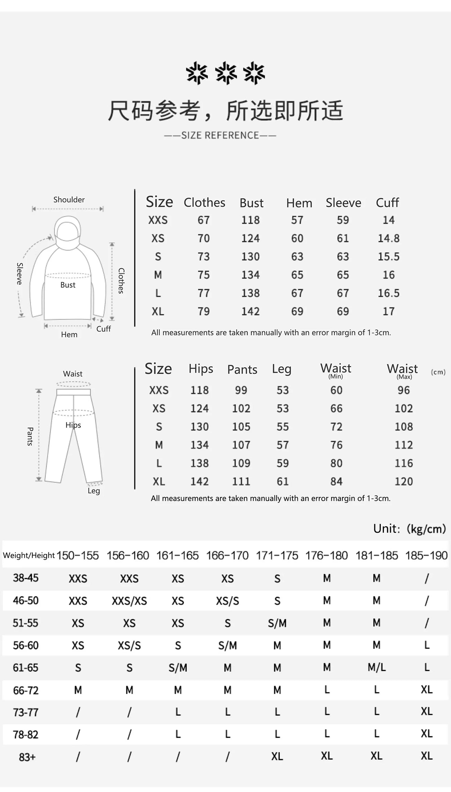 John Snow 2025 3L Ski Jacket & Pants Set Waterproof Snowboard Suit Thermal Winter Sports Gear with Fleece Lining for Men & Women