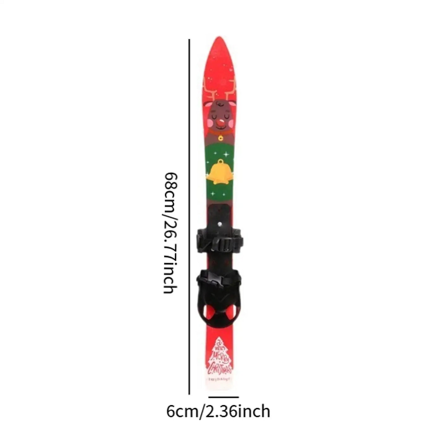 Snow Short Skis with Ski Poles with Bindings Snowboard Kids Outdoor Recreation Ice Skates Boys Girls Sporting Goods Skiboards