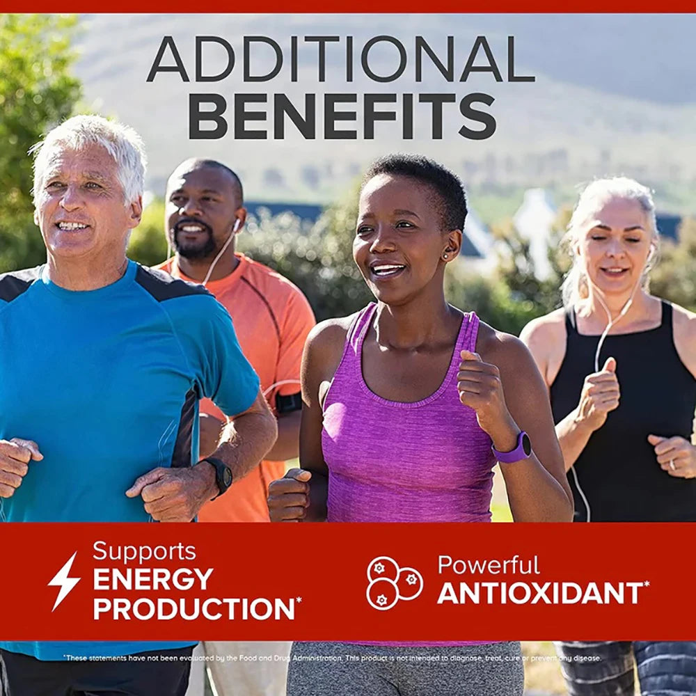 Coenzyme CoQ10 100mg Softgels - 3x Better Absorption, Antioxidant Supplement for Aging & Heart Health, Energy, Blood Pressure