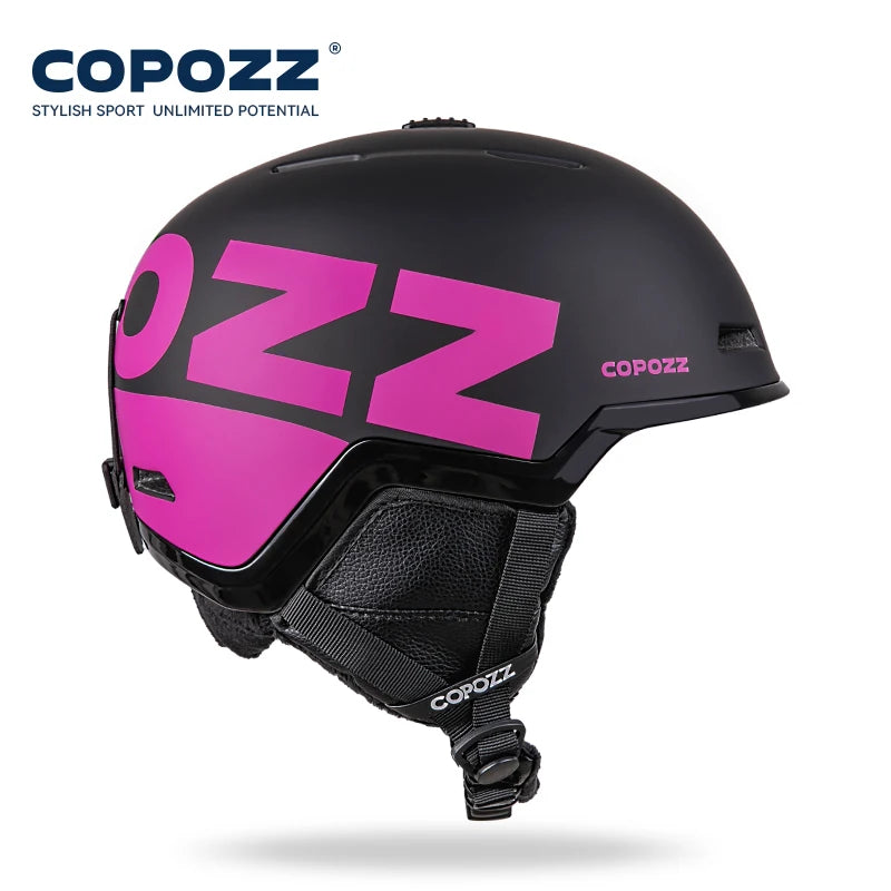 COPOZZ Ski Helmet Half-covered Anti-impact Skiing Helmet For Adult Men Women Ski Skateboard Snowboard Safety Helmet Female Male