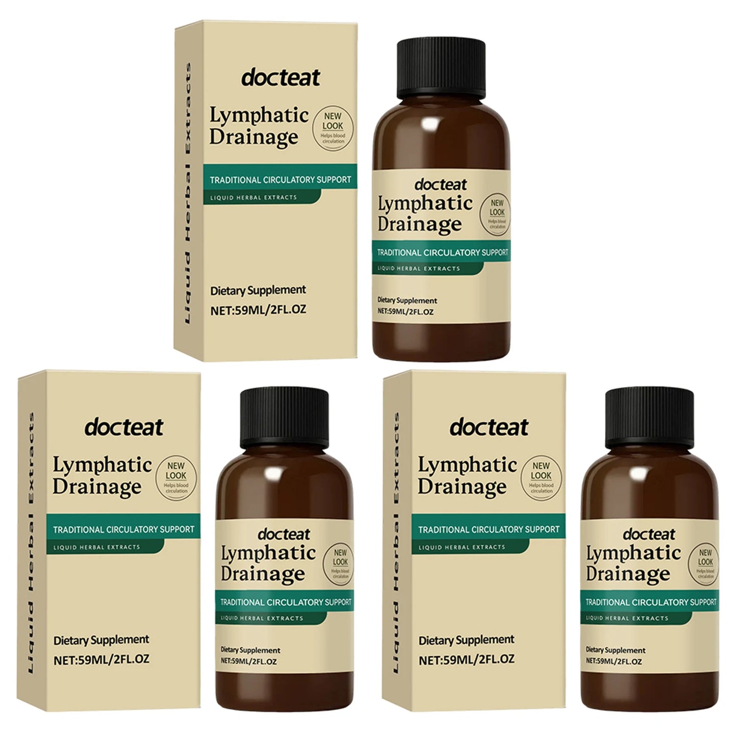 59ml Lymphatic Drainage Liquid Drops  for Women Men Lymphatic Drainage Supplement For Immune Support Body Care Supplies